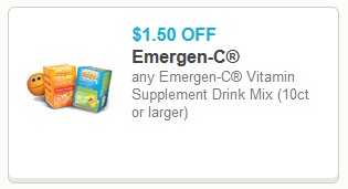 Emergen-C Vitamin Drink Mix 10 ct only $2.97 at Walmart with Printable ...