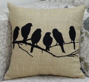 pillow case birds