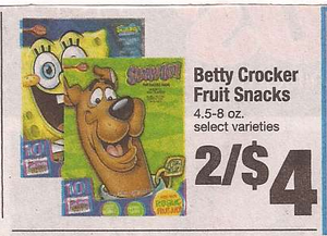 Betty Crocker Fruit Snacks Only $1.50 at Shaw’s starting 2/20 with ...