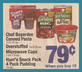 Chef Boyardee pasta