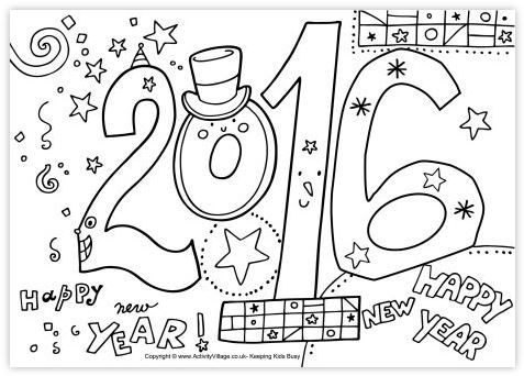 new-year-coloring-page