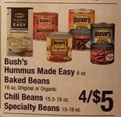 bushs hummus made easy coupon deal darlene michaud