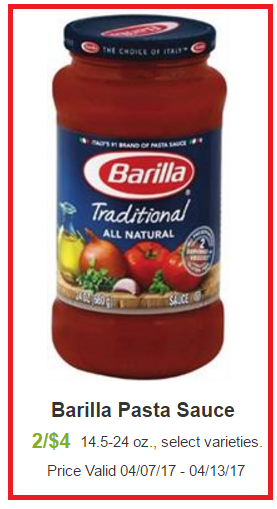 barilla sauce coupon deal darlene michaud