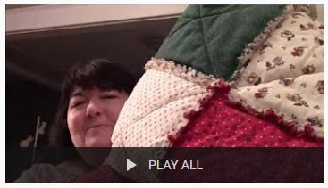 christmas rag quilt darlene michaud