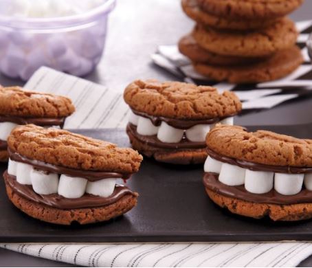 monster mouth cookies halloween pillsbury darlene michaud