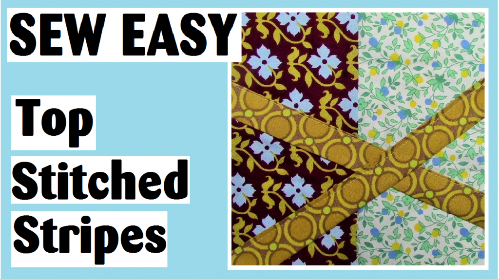 top stitched stripes quilt block darlene michaud