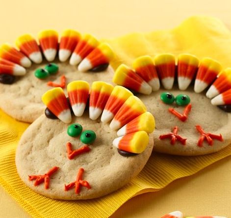 thanksgiving turkey cookies pillsbury recipe darlene michaud