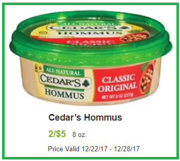 cedars hommus coupon deal shaws darlene michaud