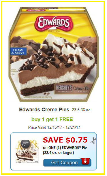 edwards pie coupon deal darlene michaud