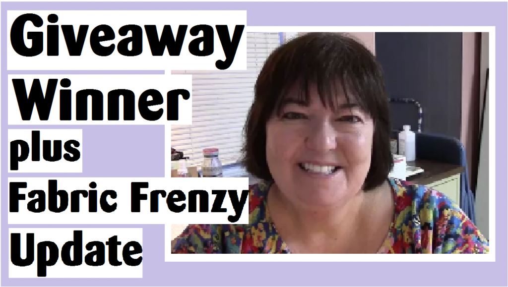 giveaway winner fabric frenzy update darlene michaud