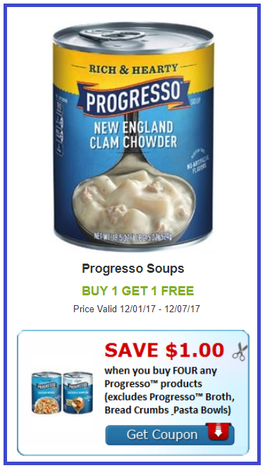 progresso soup coupon deal shaws darlene michaud