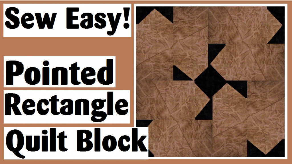 sew easy pointed rectangle quilt block darlene michaud