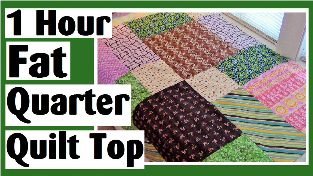 1 hour fat quarter disappearing 9 patch quilt top darlene michaud