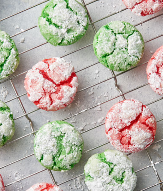 Easy Christmas Crinkle Cookies Recipe « Darlene Michaud