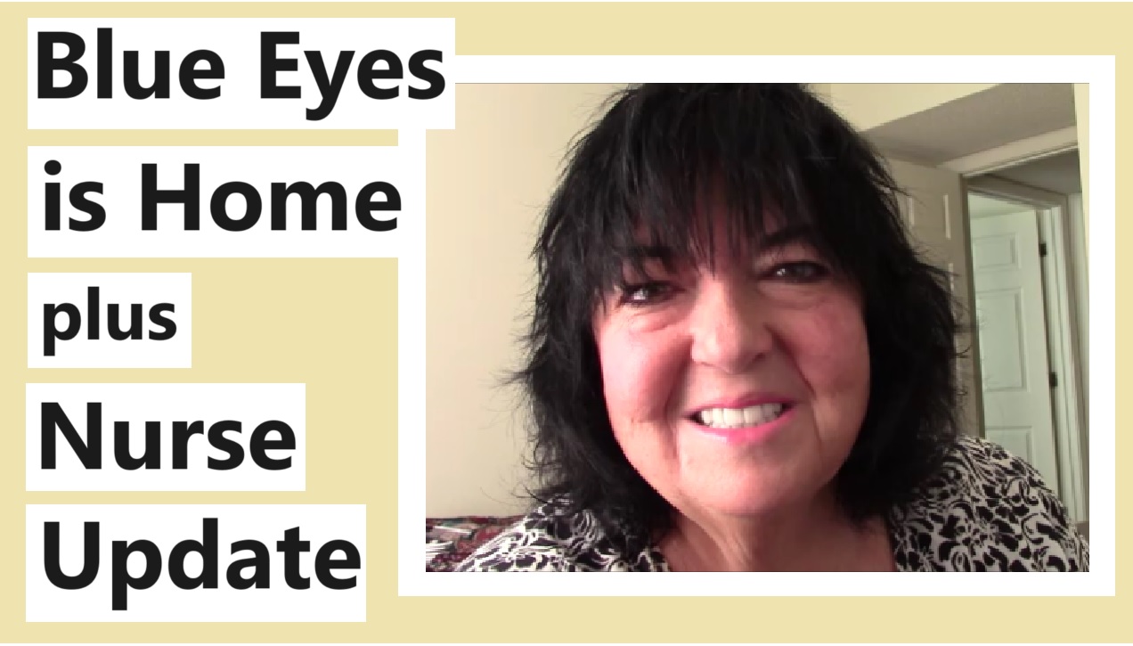 Blue Eyes is Home plus Nurse Update « Darlene Michaud